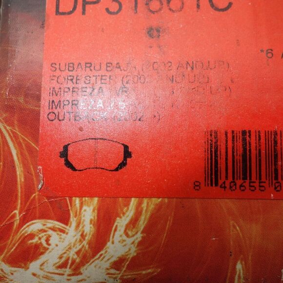 NEW EBC DP31661C Redstuff Ceramic Low Dust Brake Pads Front Brakes - Picture 4 of 9
